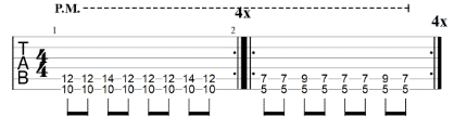 come together first solo rhythm tab