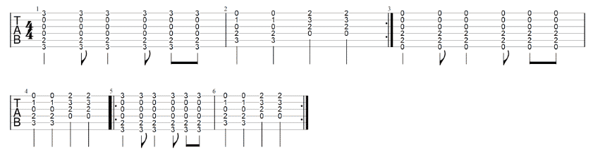 redemption song first chorus TAB