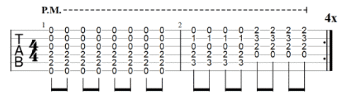 redemption song instrumental section TAB