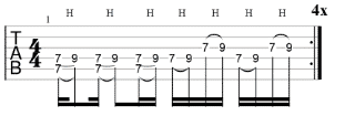 how to play paranoid intro riff tab