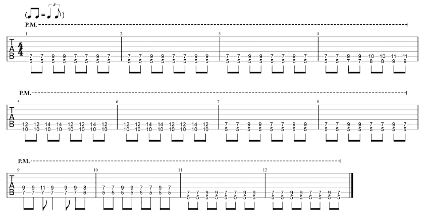 12 bar blues variations example 8