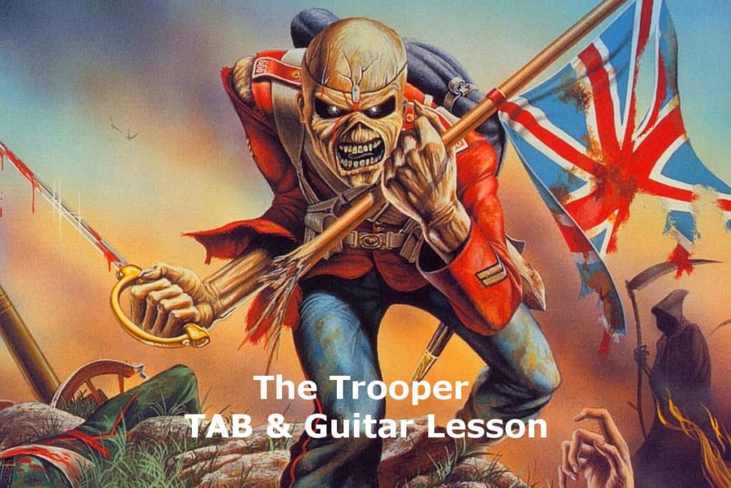 the trooper tab and guitar lesson iron maiden