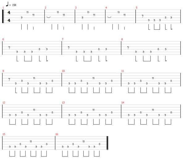 what's my age again guitar solo tab