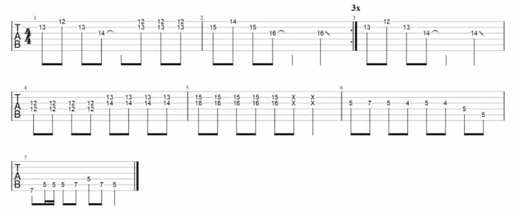 anarchy in the uk guitar solo tab 1