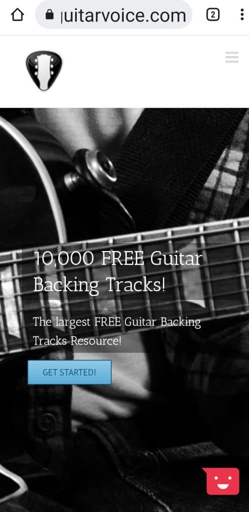 guitar backing tracks on websites guitar voice
